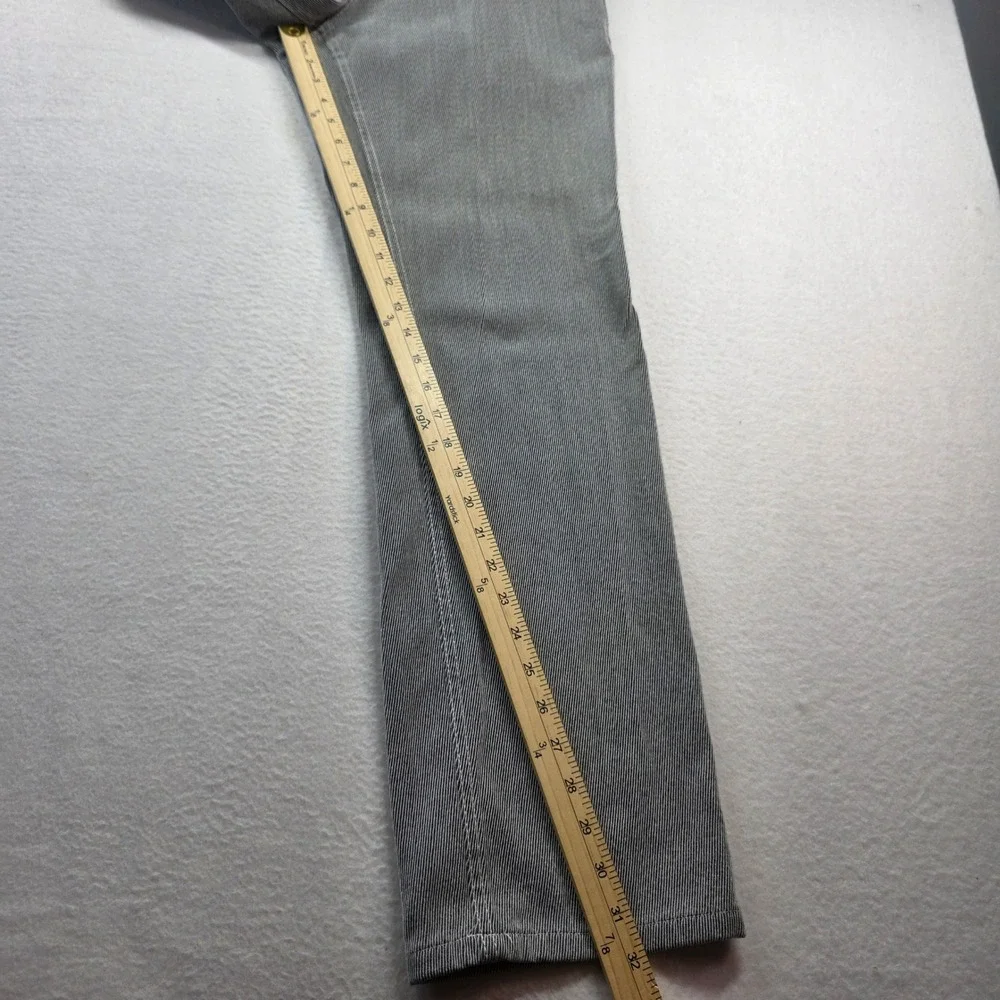 Banana Republic Emerson‎ Pant 34x34 Light Gray Wool Blend Pinstripe Trouser